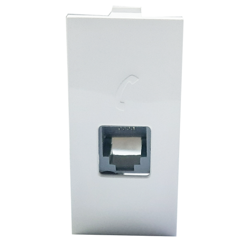 RJ 11 Telephone Socket , 1 Module , Legrand Britzy - White